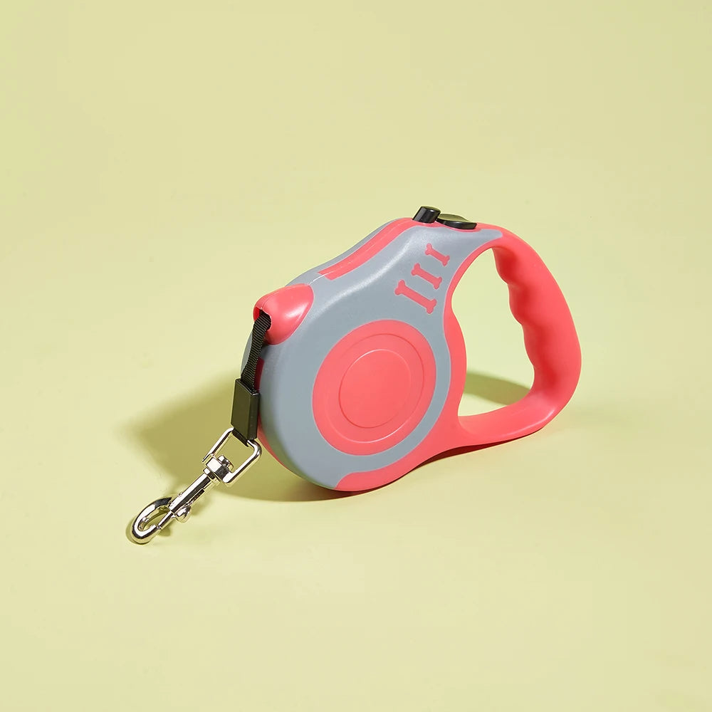 Retractable Dog & Cat Leash | Durable Nylon Lead for Small Dogs — 3m / 5m