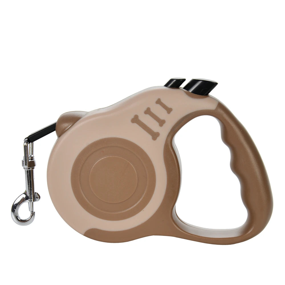 Retractable Dog & Cat Leash | Durable Nylon Lead for Small Dogs — 3m / 5m