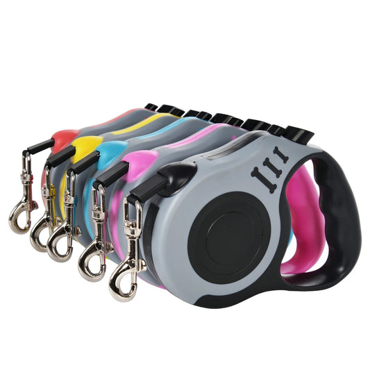 Retractable Dog & Cat Leash | Durable Nylon Lead for Small Dogs — 3m / 5m